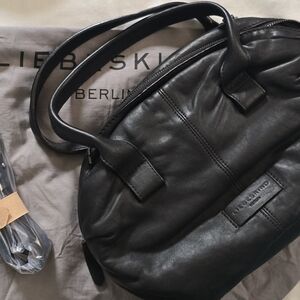 Liebeskind Black Leather Tote Bag